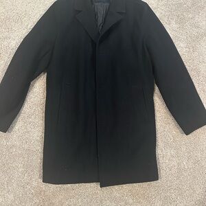Tommy Hilfiger Black Trench Coat Classic Style